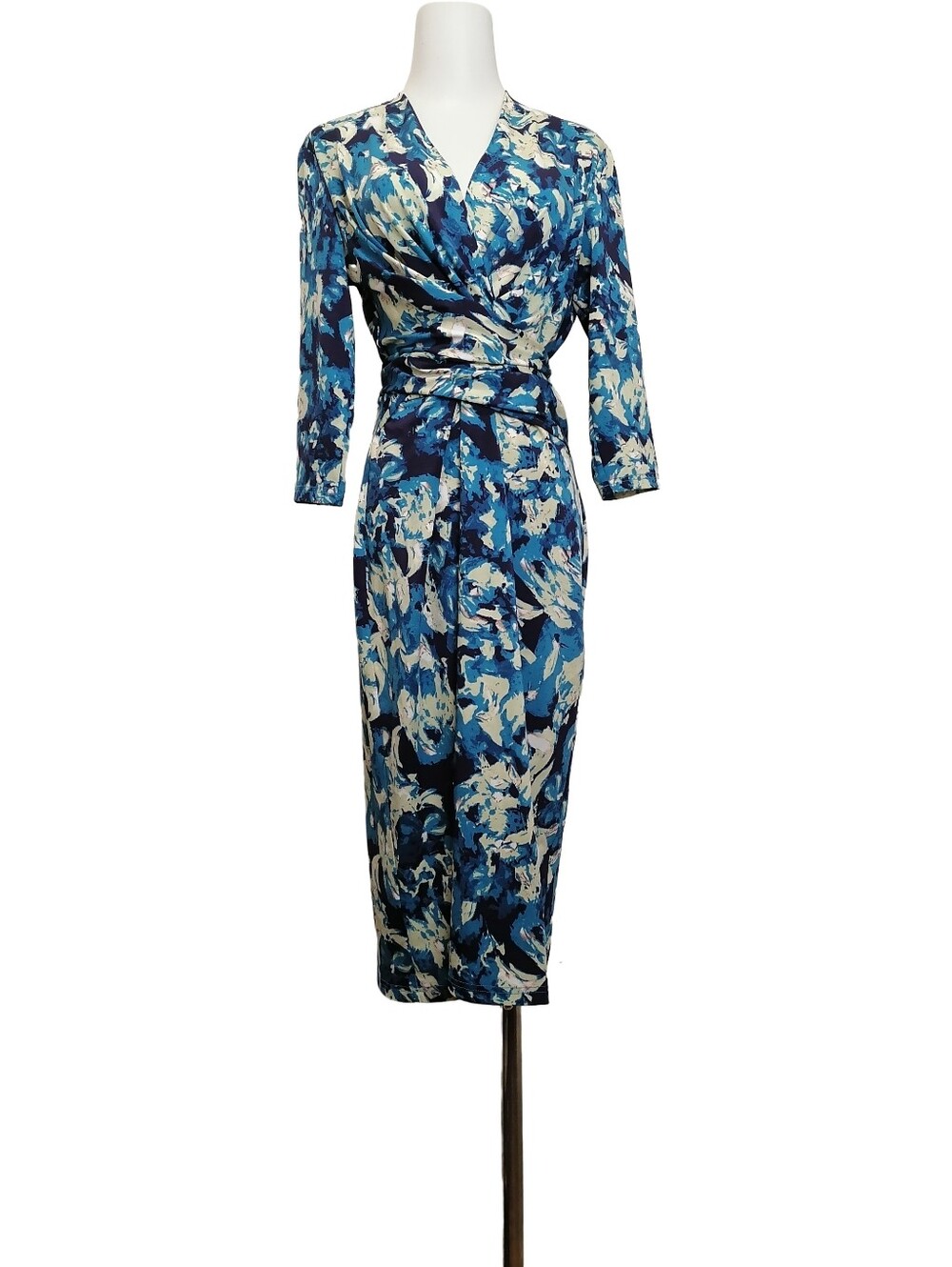 🔵🔵Blue Floral Midi Dress